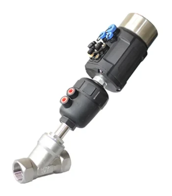 Thread Pneumatic Angle Seat Valve 4-20mA