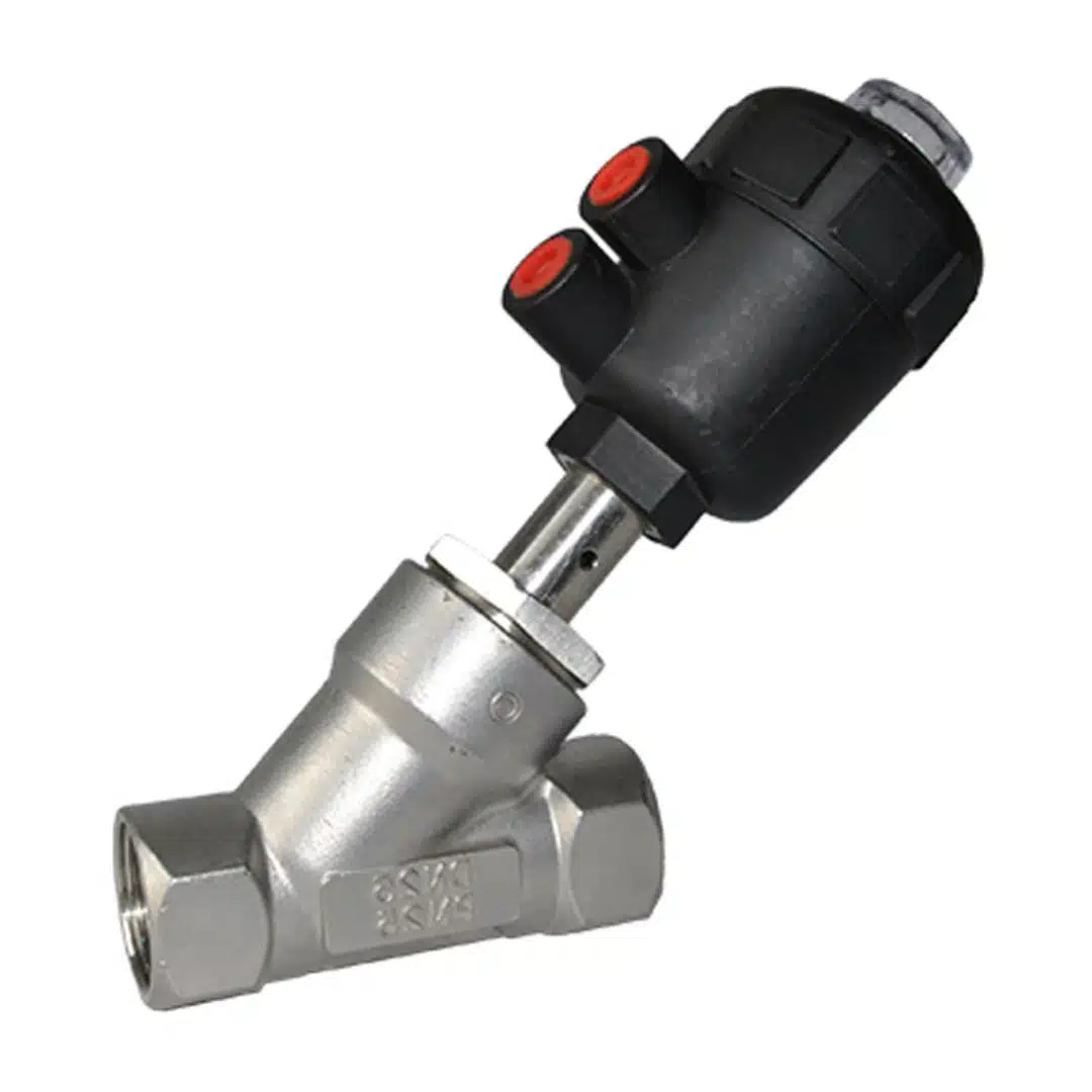 Thread Pneumatic Angle Seat Valve