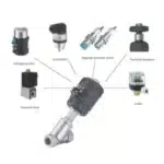 Thread pneumatic angle seat valve Stainless steel cylinder