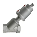 Thread pneumatic angle seat valve Stainless steel cylinder