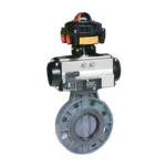 UPVC pneumatic butterfly valve