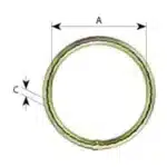 2 Inch Welded Round Ring