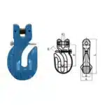 G100 Special Clevis Grab Hook With Safety Pin
