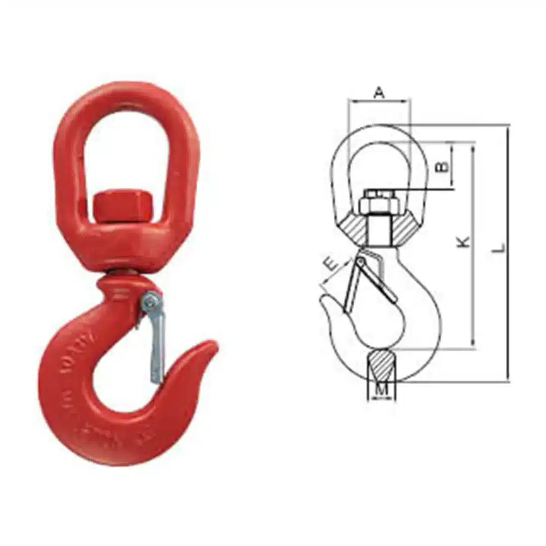 G80 Swivel Hook With Latch