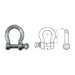 Commercial Galvanized Bow Shackle