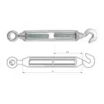 Commercial Type Malleable Turnbuckle