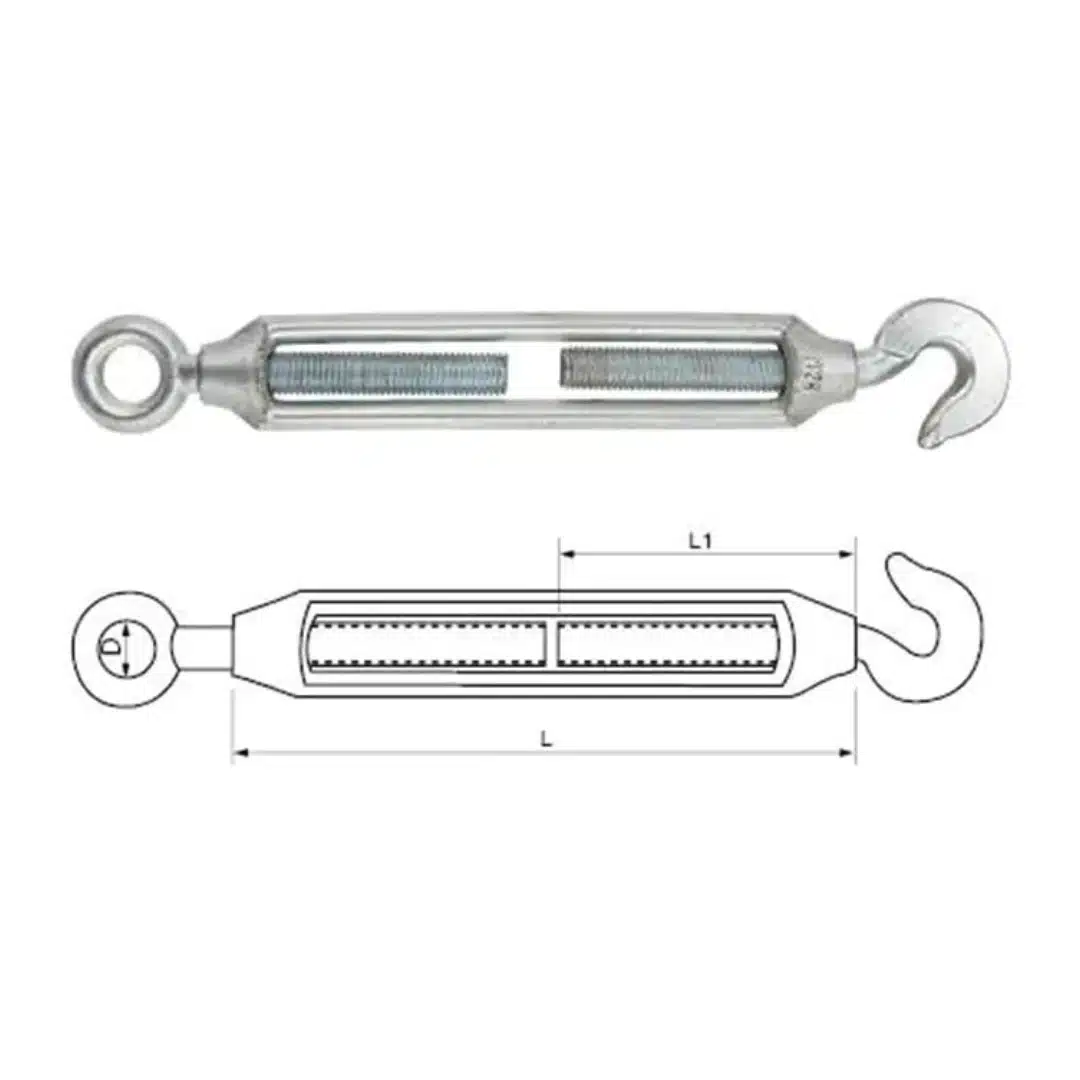 Commercial Type Malleable Turnbuckle