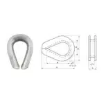 Extra Heavy Wire Rope Thimbles