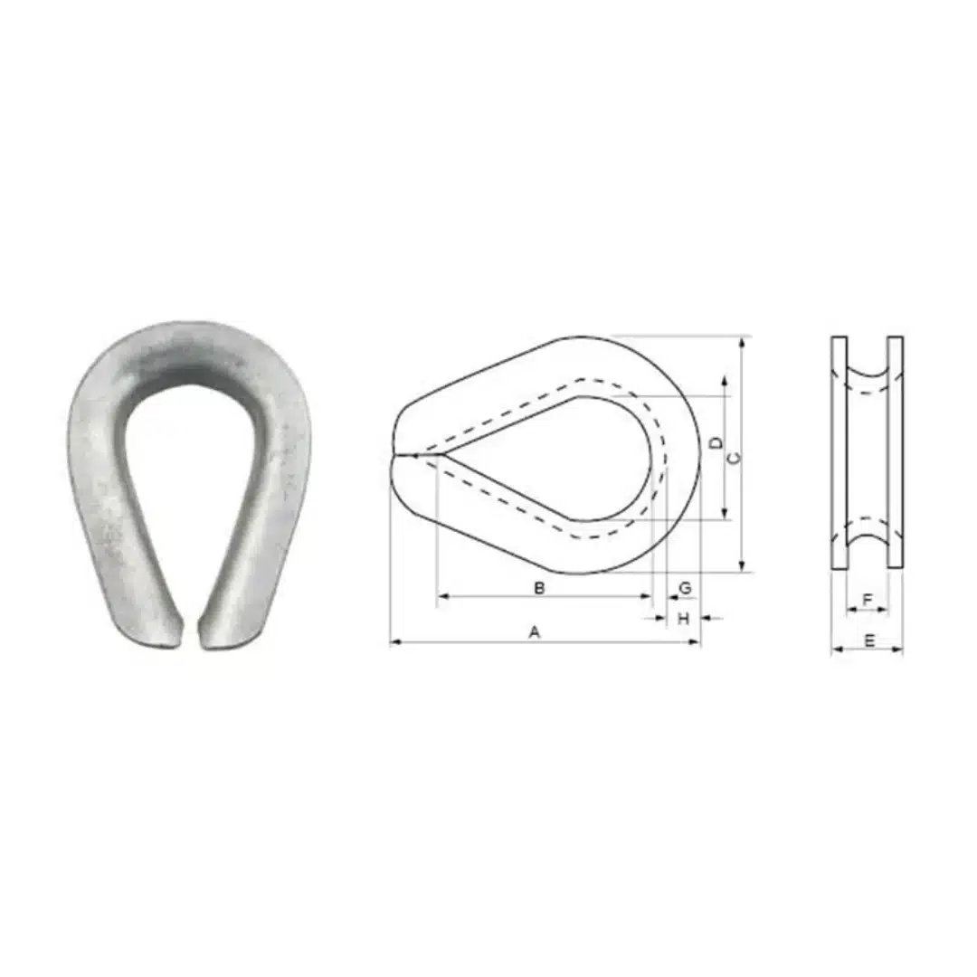 Extra Heavy Wire Rope Thimbles