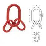 G80 A345 Welded Master Link Assembly: Elite Heavy-Duty Lifting Infrastructure & Certified Rigging-Connection Architecture