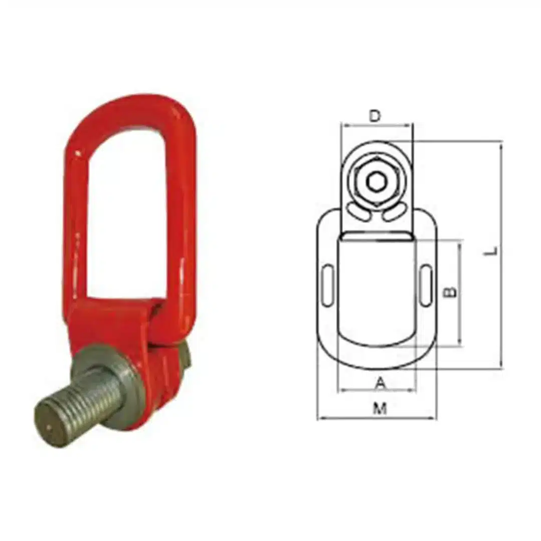 G80 Pivoting Lifting Screw: Elite Heavy-Duty Lifting Infrastructure & Certified Rigging-Connection Architecture