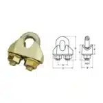 Galv. Malleable Wire Rope Clip DIN1142