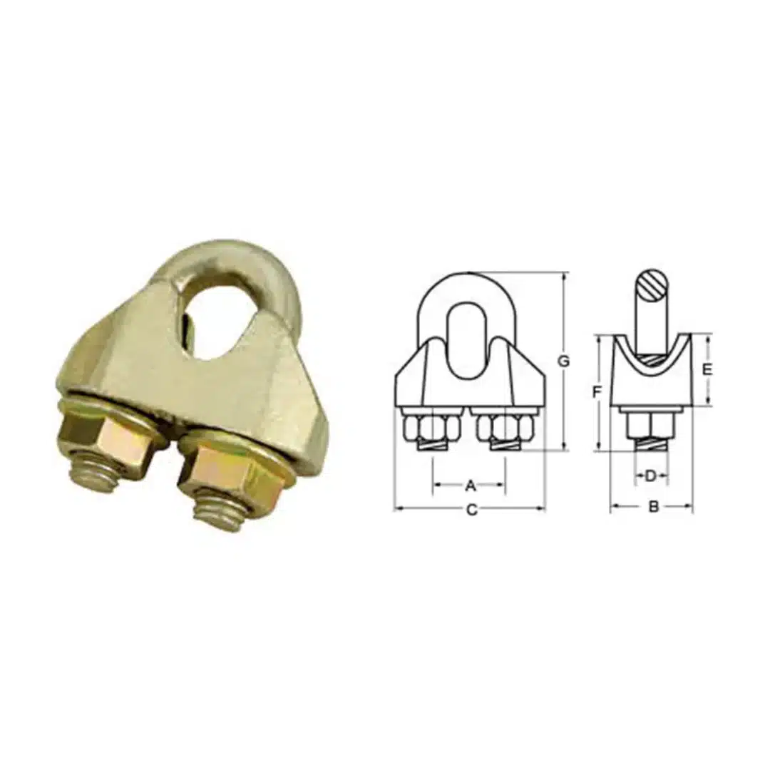 Galv. Malleable Wire Rope Clip DIN1142