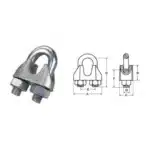 Galv. Malleable Wire Rope Clip DIN741