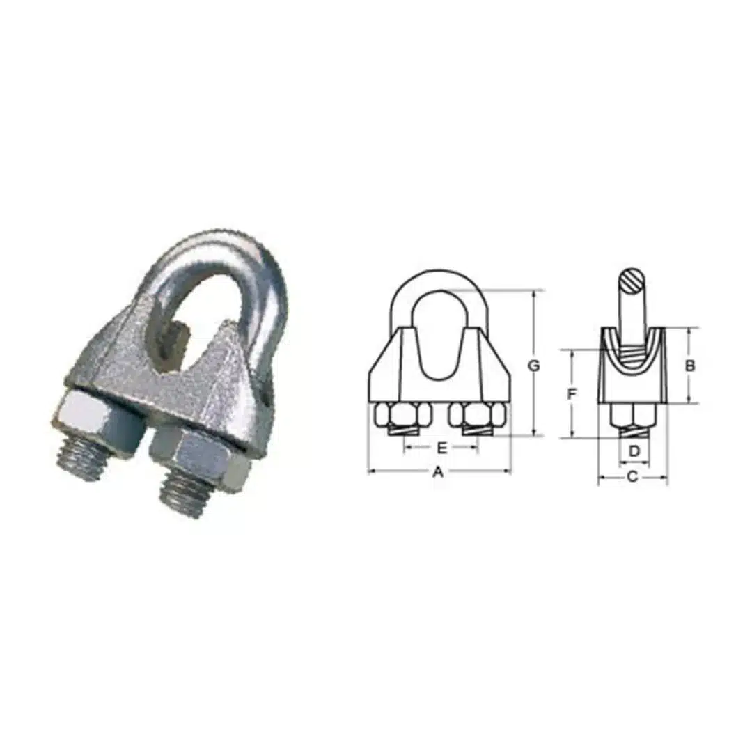 Galv. Malleable Wire Rope Clip DIN741