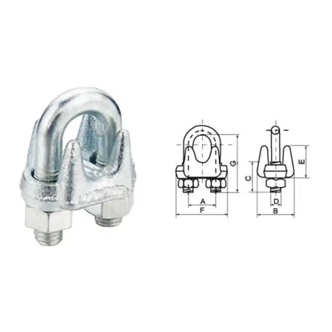 Galv. Malleable Wire Rope Clip Type A