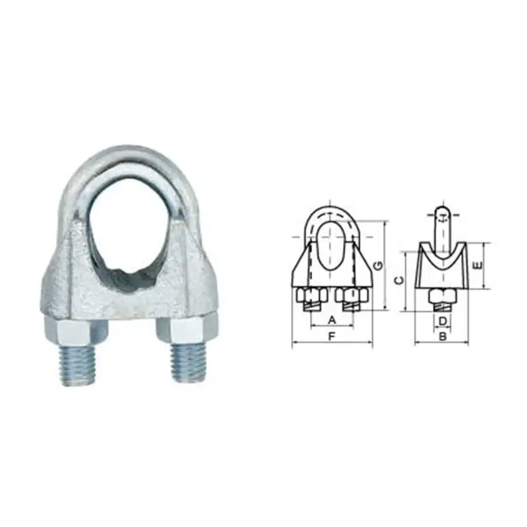 Galv. Malleable Wire Rope Clip Type B