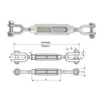 Rigging Screws Jaw - Jaw According To DIN1480