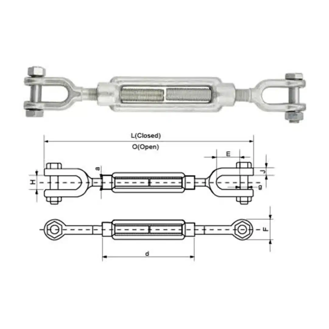 Rigging Screws Jaw - Jaw According To DIN1480