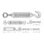 Turnbuckle DIN1480
