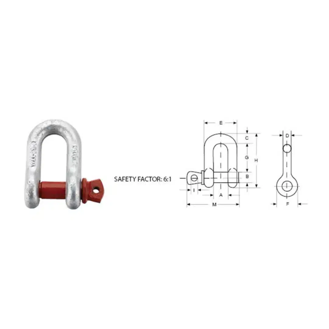 US Type High Tensile Forged Shackle G210
