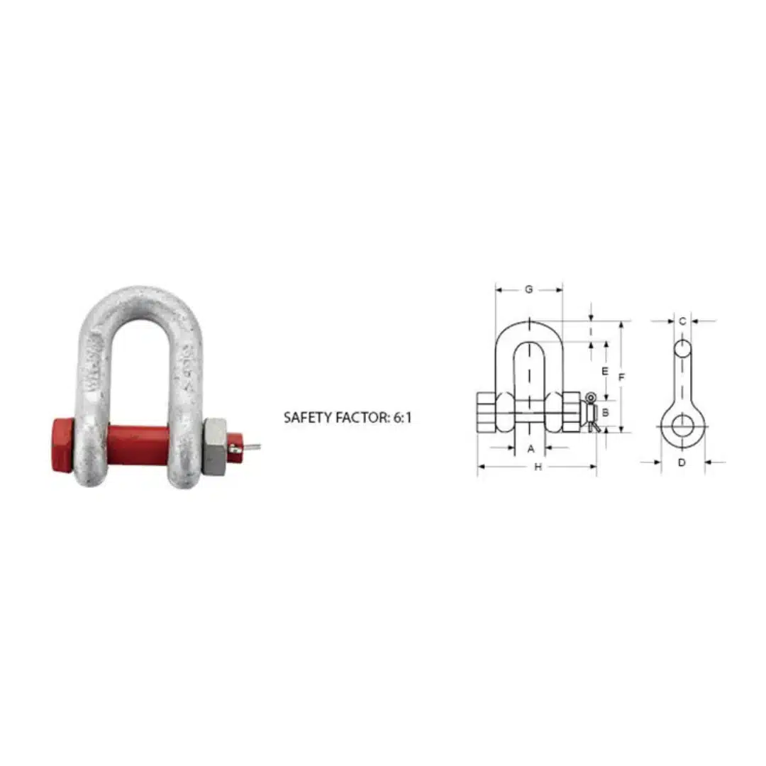 US Type High Tensile Forged Shackle G2150