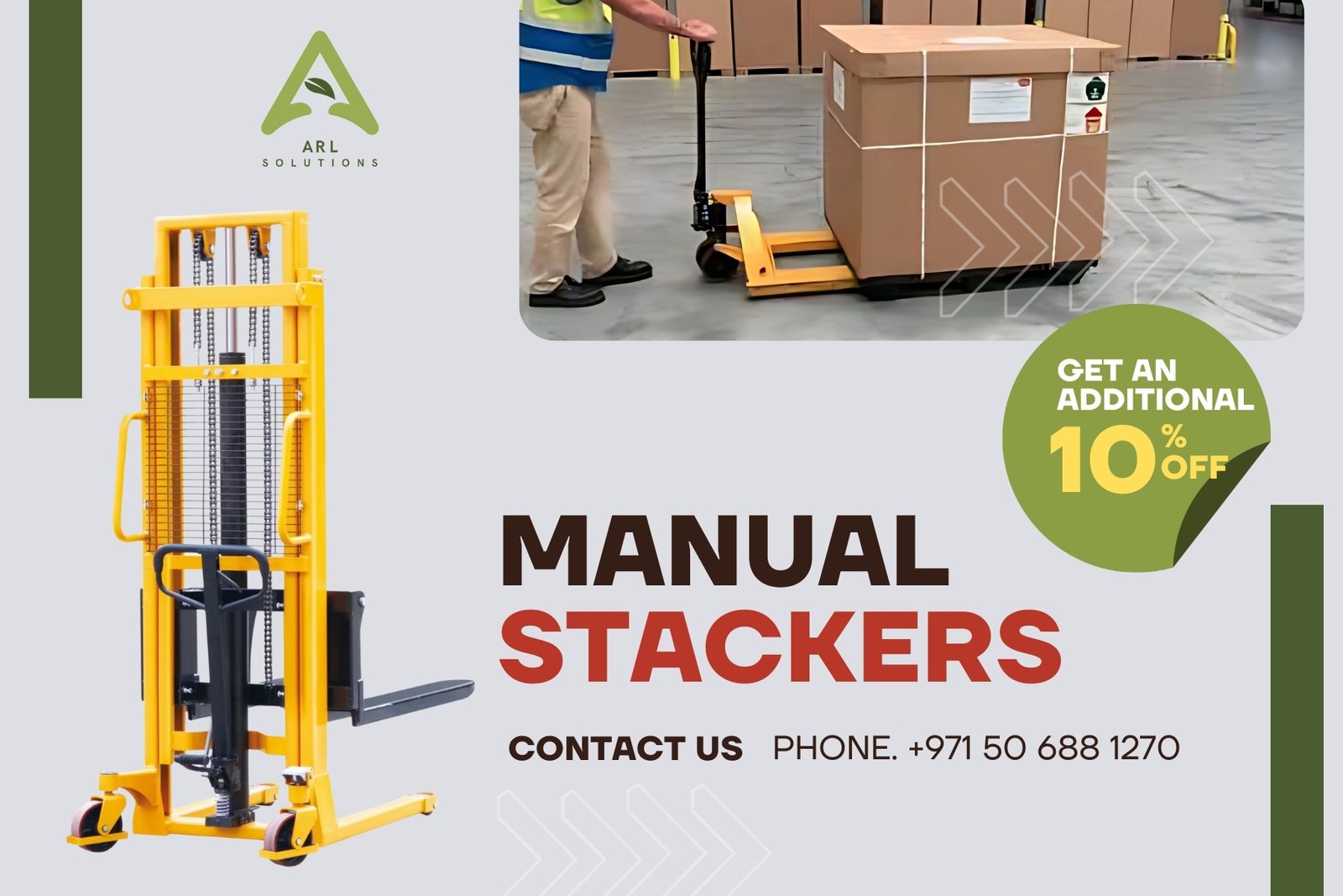 Upgrade your warehouse efficiency with the Robust Manual Pallet Stacker. For a limited time, get an additional 10% off. Manual Stacker