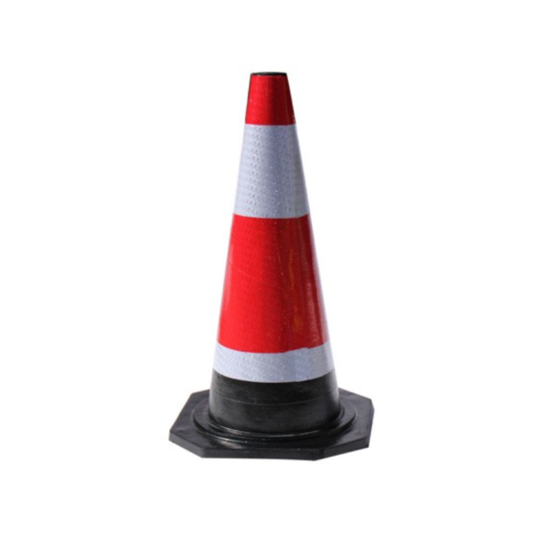 70cm Flexible Rubber Parking Safety Cone