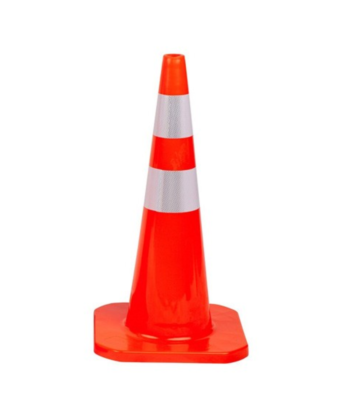70 cm Orange Work Safety Cone with Slim Body