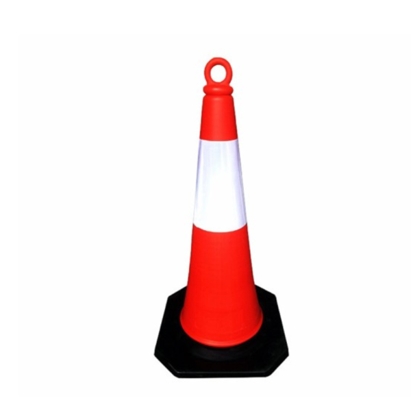 75cm Traffic Safety Warning Barrier Cone with Chain Loop