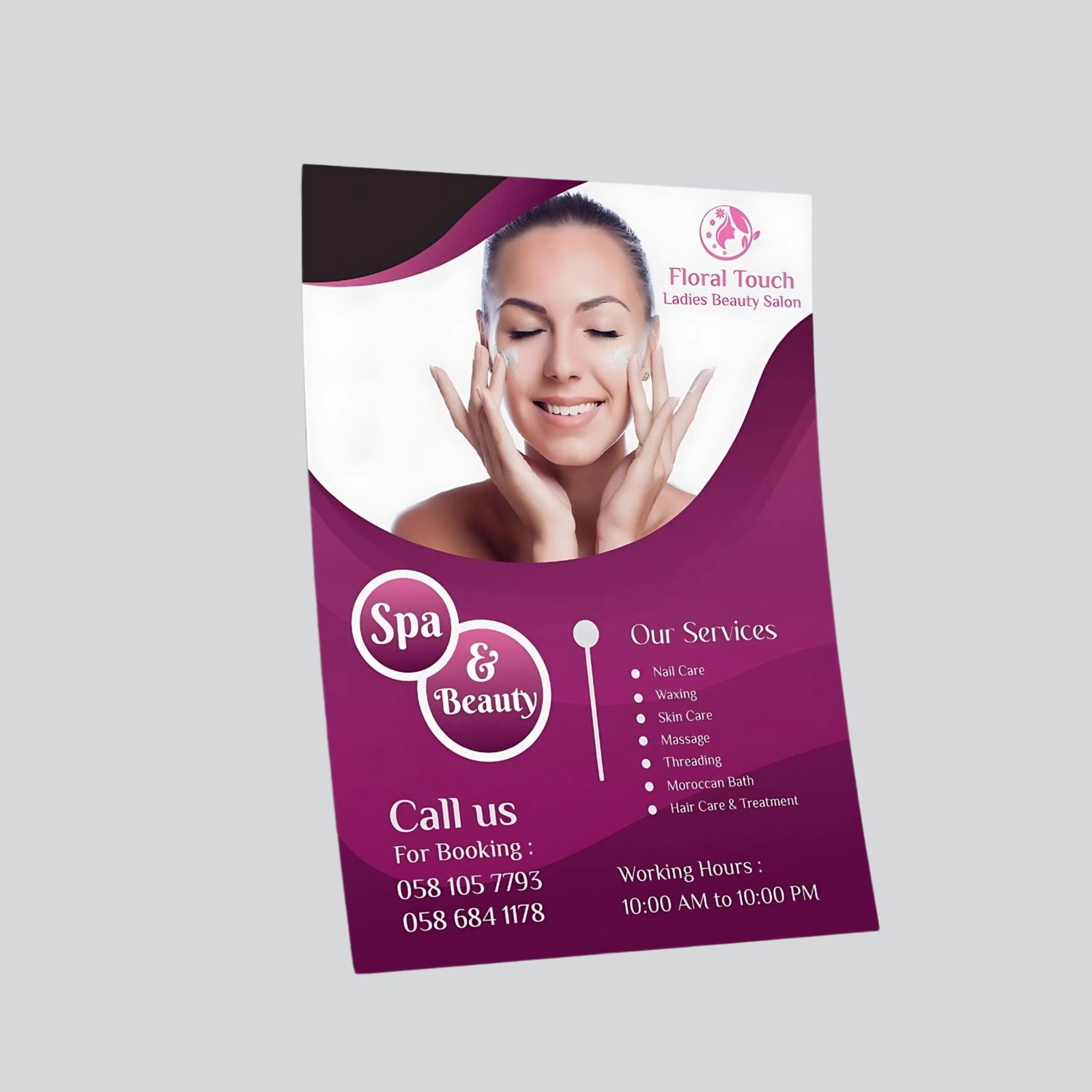 A3 Flyer Glossy paper with 4 Color Print 1 Side