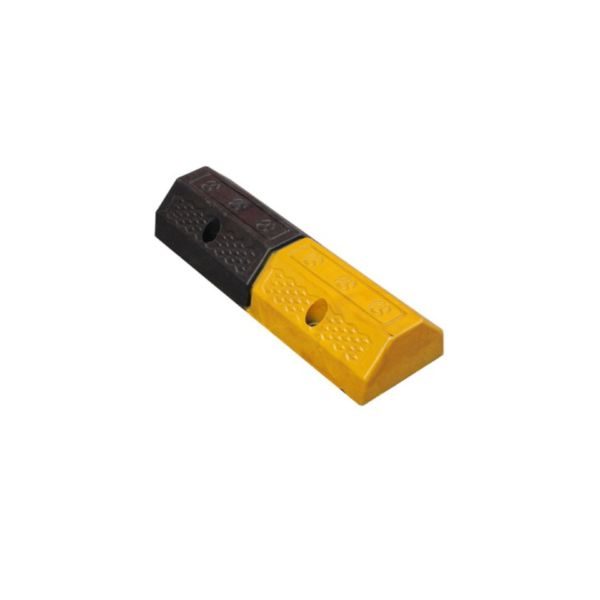 Black & Yellow Safety Wheel Stops for Garage