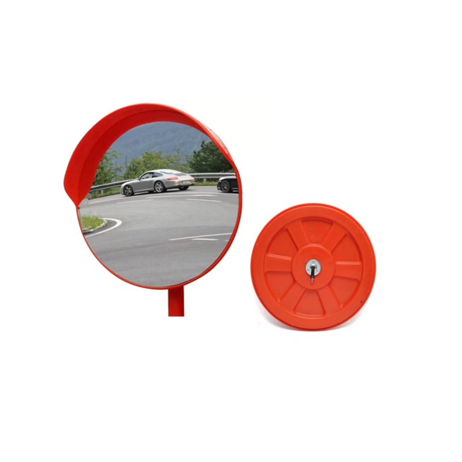 Convex Mirror for Traffic Safety Warning