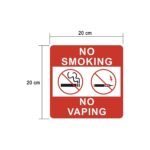 NO VAPING Sign