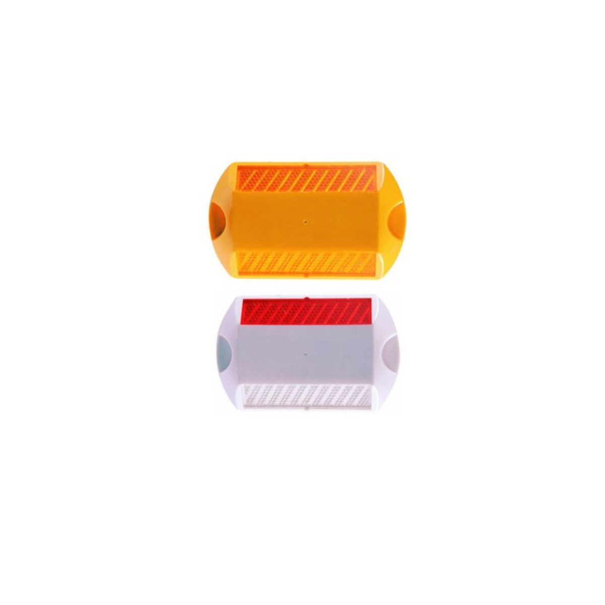 Plastic Roadway Stud with 2-Way Reflectors