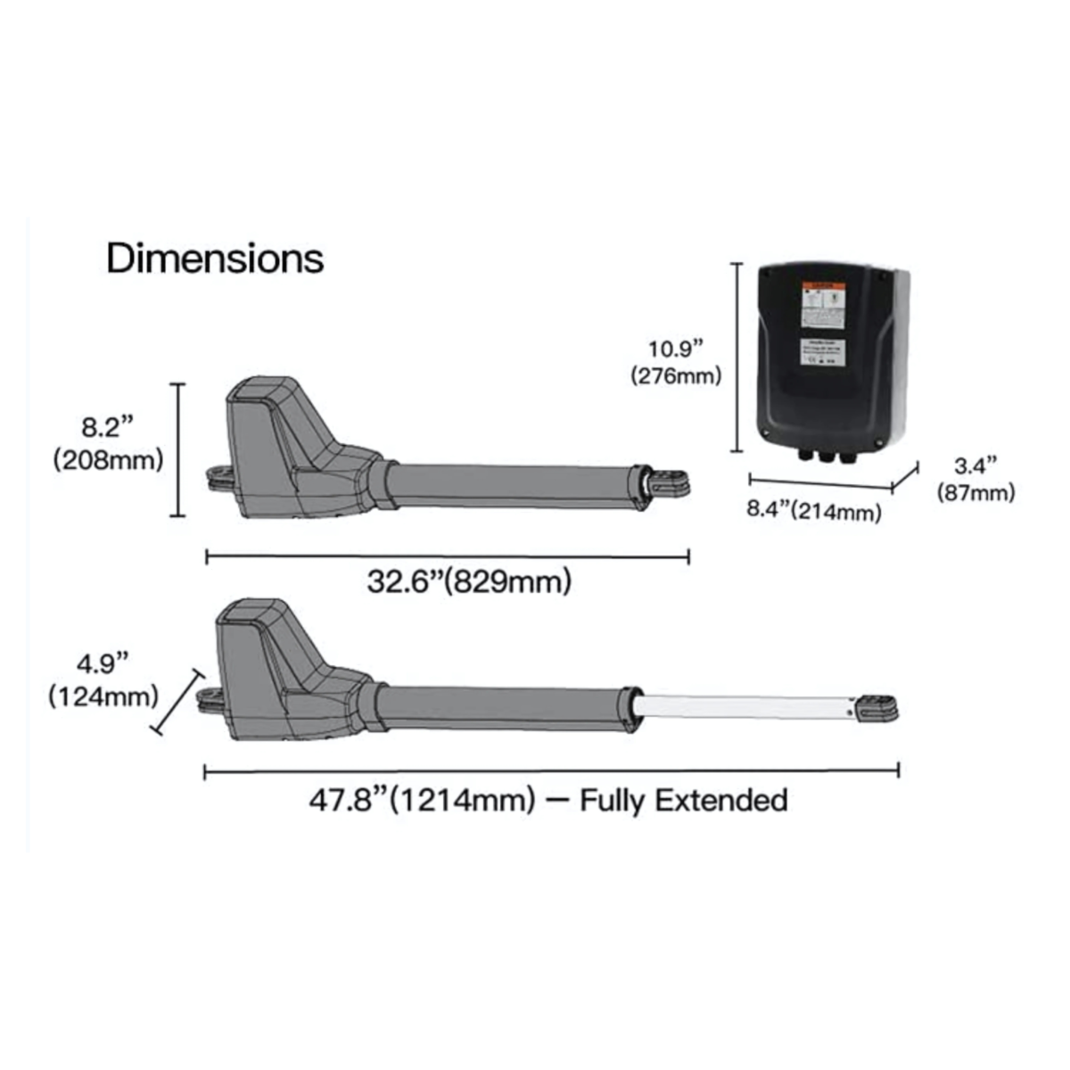 LM602 350kgs Per Leaf Automatic Swing Gate Opener