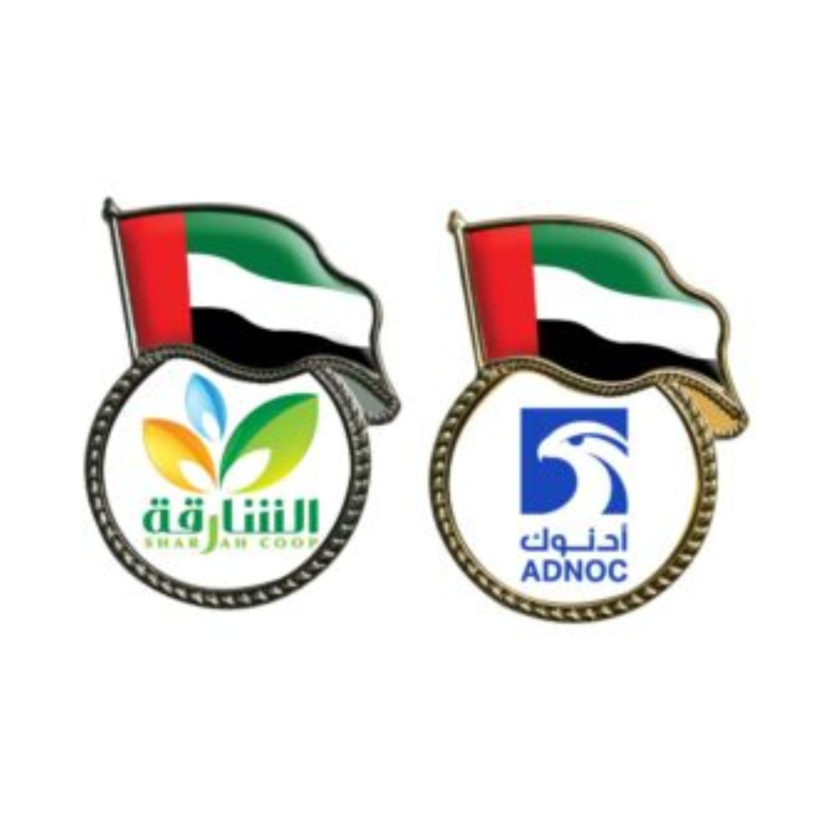 UAE Flag Metal Badge Custom