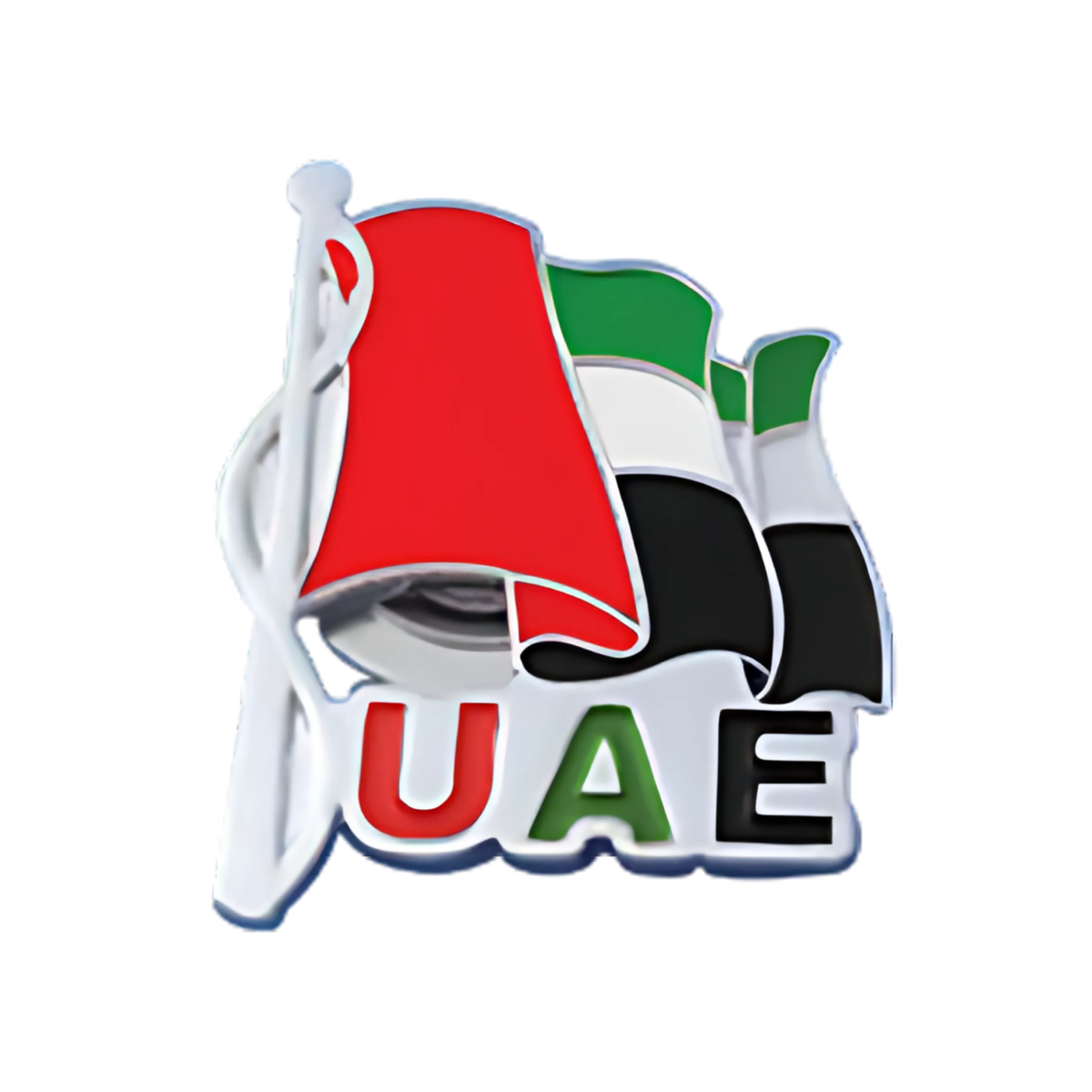 UAE Flag Metal Badge with Magnet