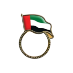 UAE Flag Metal Badge Size 25x35 mm