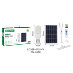 400W 6500K Solar IP66 Street Lamp with Solar Panel