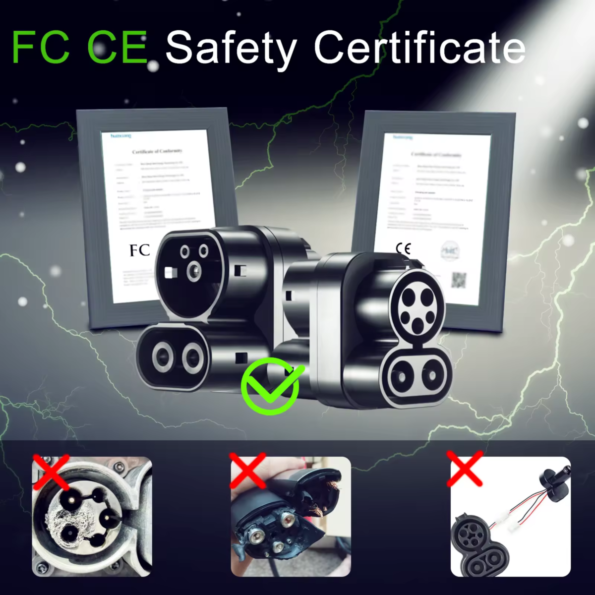 CCS2 To CCS1 DC EV Charger Converter