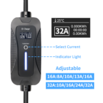 Fast charging 32A GB/T Portable EV Charger 16A/32A