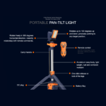 Portable Pan-tilt Light ARL-PT-200H