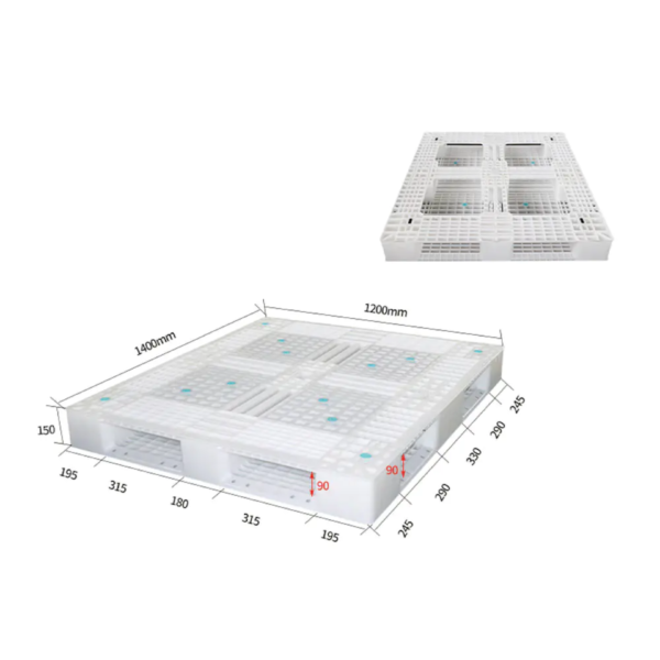 Lightweight and Durable Plastic Pallet ARL-DDT1412