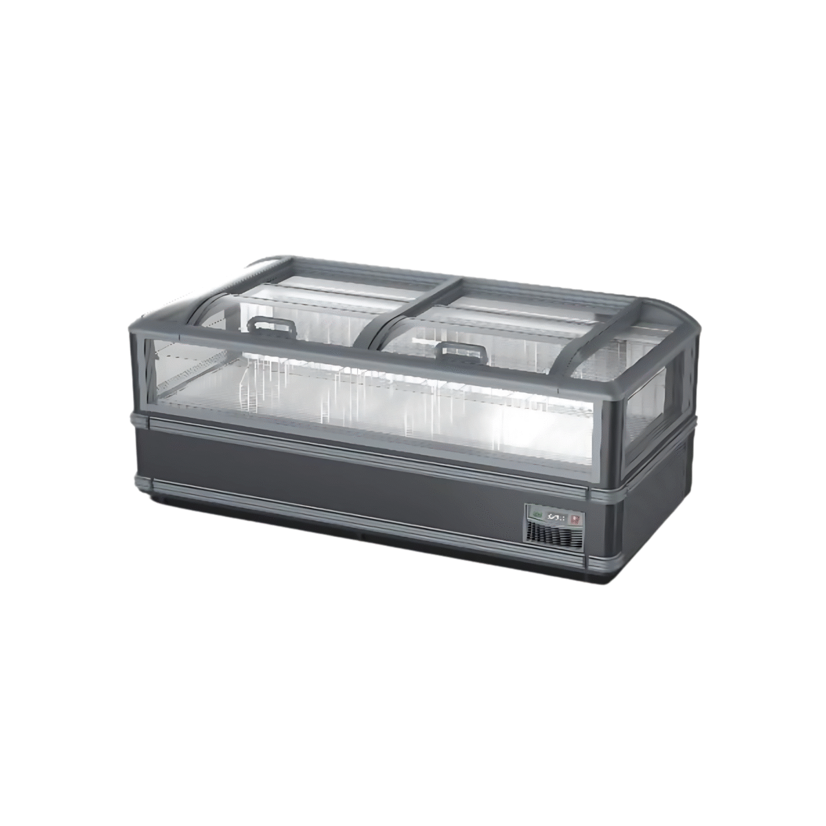 Asia Style Transparent Island Freezer