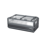 Asia Style Transparent Island Freezer