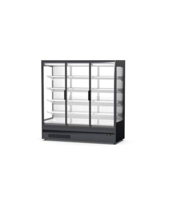 Europe Style Plug-in Glass Door Upright Fridge