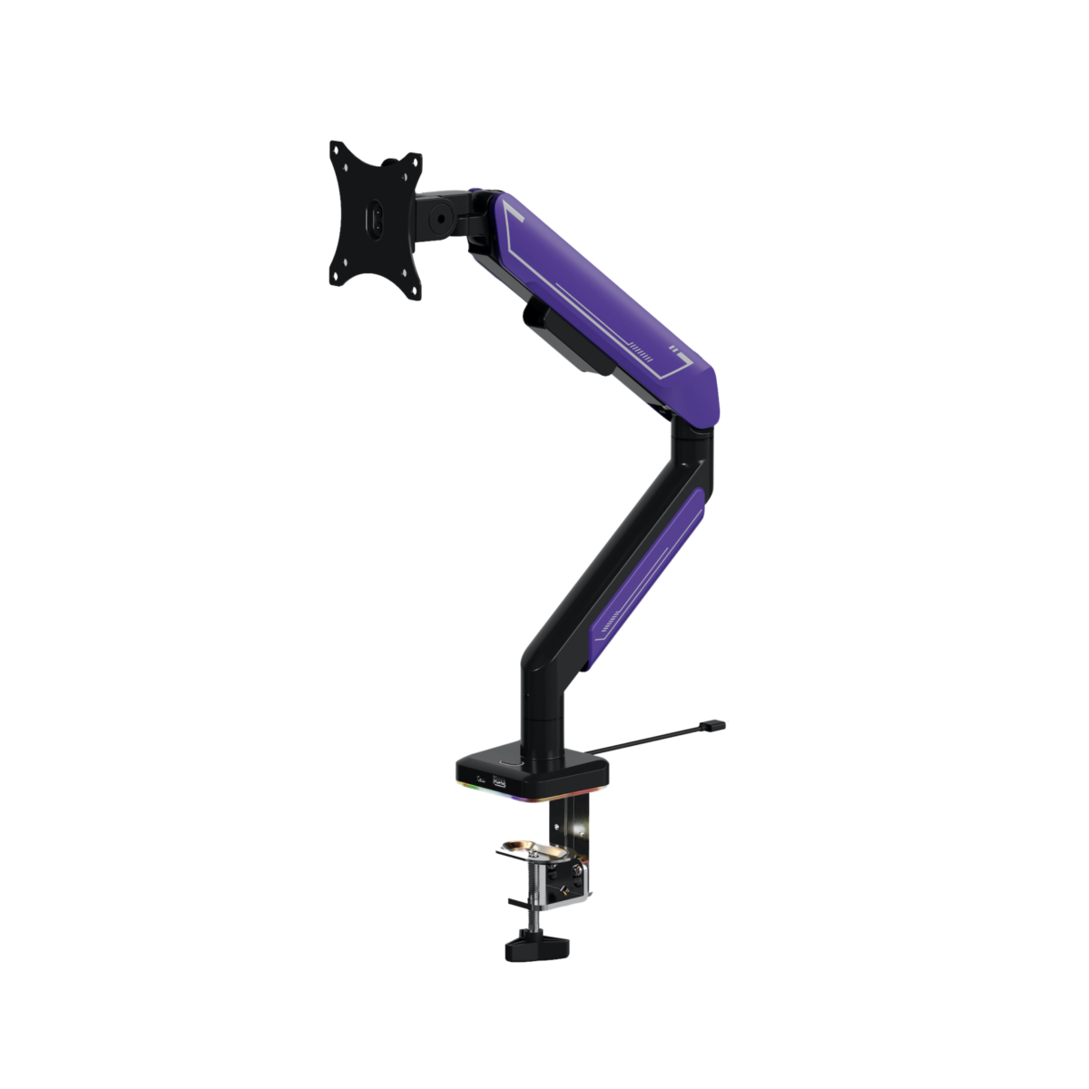 Height Adjustable Monitor Arms with Charging ARL-A08401B