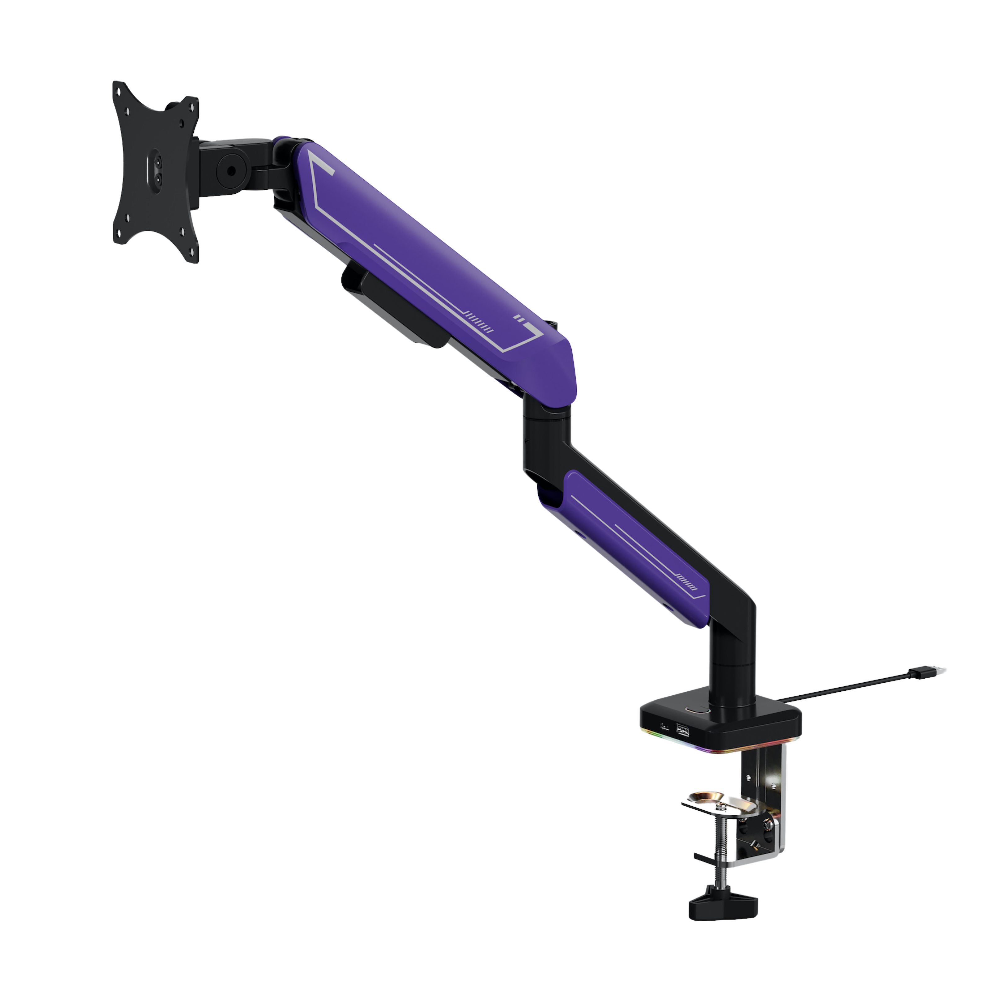 Height Adjustable Monitor Arms with Charging ARL-A08401B