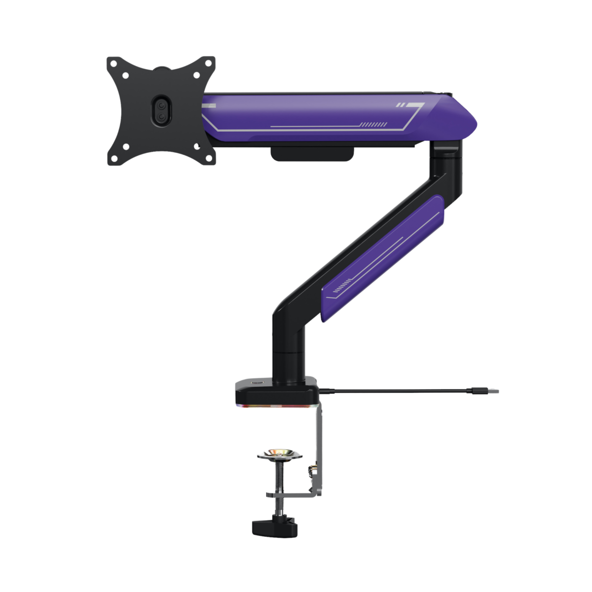 Height Adjustable Monitor Arms with Charging ARL-A08401B